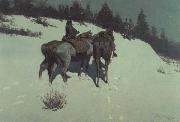 Frederic Remington A Recon-naisance (mk43) oil painting on canvas